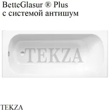 BETTE BETTEFORM Встраиваемая прямоугольная ванна 2947-000 PLUS AD, сталь, антишум, BetteGlasur ® Plus, белый глянец