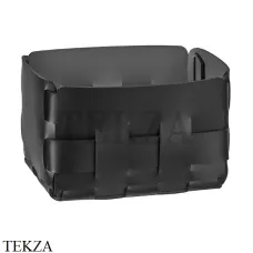 ADJ Bottega Корзина-ёмкость для мелочей 12x19 см 1012.01/03, черный/серый