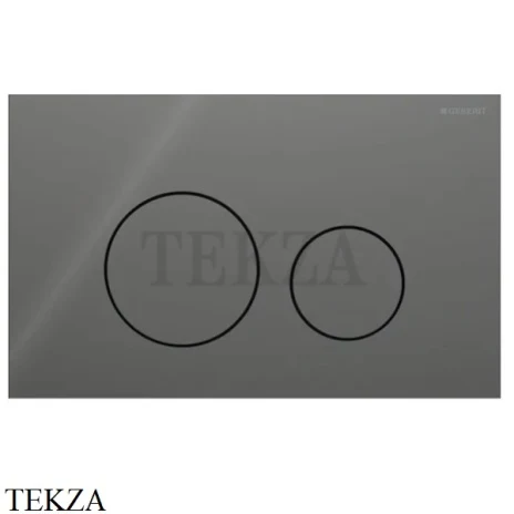 Geberit Sigma40 Клавиша смыва круглая, стекло 115.628.JK.1, лавовый глянец