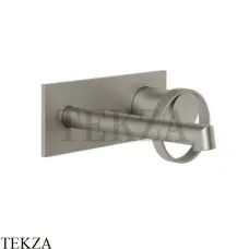 Gessi ANELLO Смеситель для раковины на планке, внешняя часть 63388-149, Finox Brushed Nickel