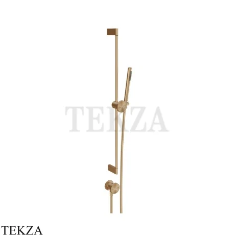 Gessi Origini WARM Штанга с лейкой, шланг и вывод воды 66142-726, Warm Bronze Br