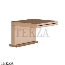 Gessi CASCATA Каскадный излив на борт ванны или подиум 20191-030, Copper глянец