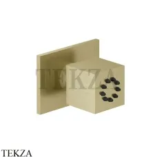 Gessi Rettangolo shower Душевая форсунка поворотная 20172-727, Brushed Brass PVD
