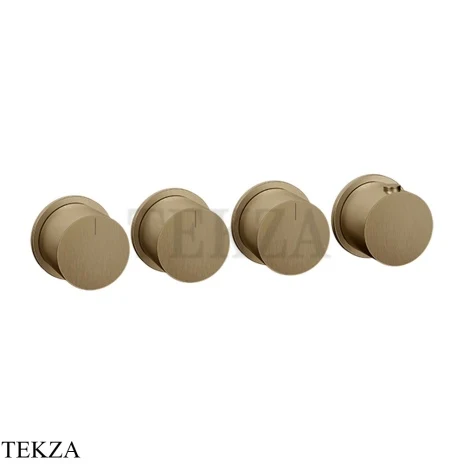 Gessi Habito Bath-shower Термостат на 3 потока, внешняя часть 63436-791, Deep Bronze Br. PVD