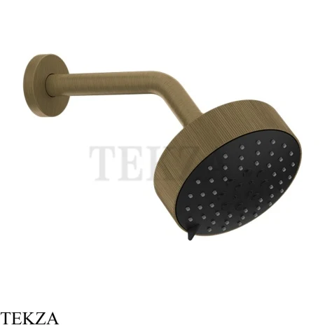 Gessi INGRANAGGIO Верхняя лейка D12,9 с кронштейном из стены, 63556-713, Antique Brass