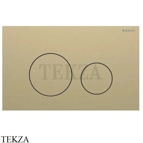 Geberit Sigma40 Клавиша смыва круглая, сталь 115.628.QF.1, матовая латунь