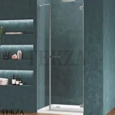 Duka gallery 3000 Дверь в нишу распашная с встроенной боковиной GU-TN1X R 122-162, петли справа, серебро матовое