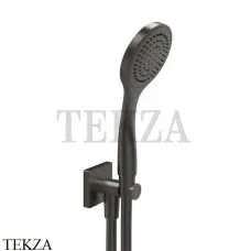 Gessi RILIEVO Душевой комплект с выводом воды 59123-707, Black Metal Brushed