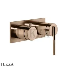 Gessi INGRANAGGIO Смеситель для душа на планке, 2 потока, внешняя часть 63579-030, Copper глянец Gessi INGRANAGGIO Смеситель для душа на планке, 2 потока, внешняя часть 63579-030, Copper глянец