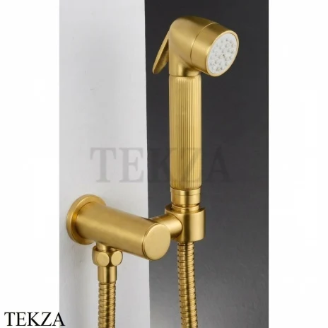 Nicolazzi Doccia Гигиенический душ Tondo сдержателем 5523SG, Satin Gold