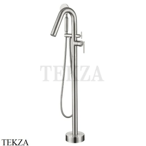 Boheme ETERNA Смеситель для ванны напольный, комплект с встройкой 179-NB, Nickel Brush