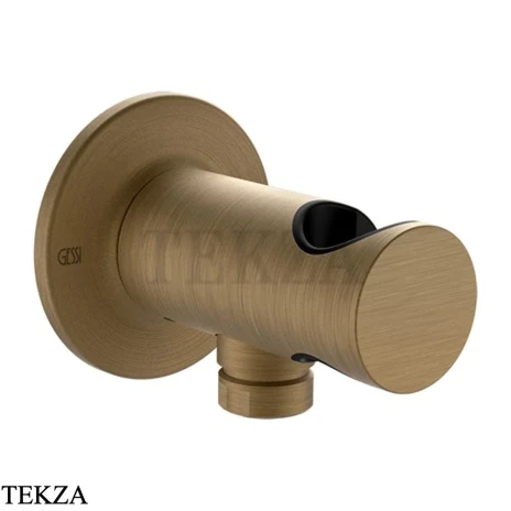 Gessi INCISO SHOWER Держатель для душа с выводом для шланга 58161-713, Antique Brass