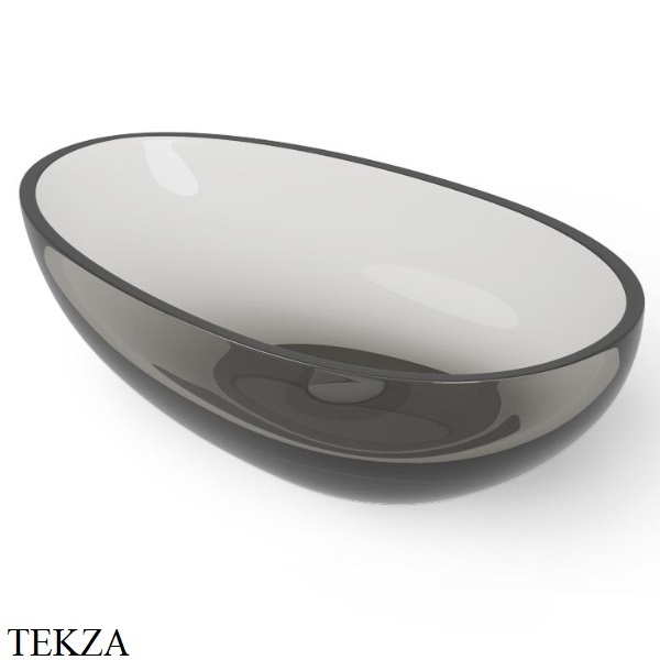 Dea Design Washbasins Раковина настольная 60х36 Glasstech DD9035 600 R4, Smoky Black R4