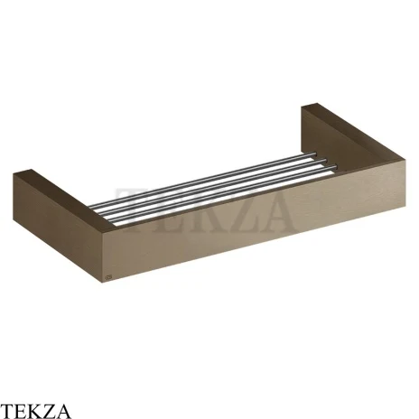 Gessi Rettangolo Решетка-полка в душевую зону 30 см 20947-761, Coffee Bronze Brushed PVD