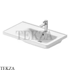 Duravit D-Neo Раковина врезная для мебели, с отверстием, 80 с переливом, справа 2370800000, белый глянец