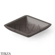 Dea Design Washbasins Раковина настольная квадратная Solid Surface DD9003 425 6, Grey Brown №6