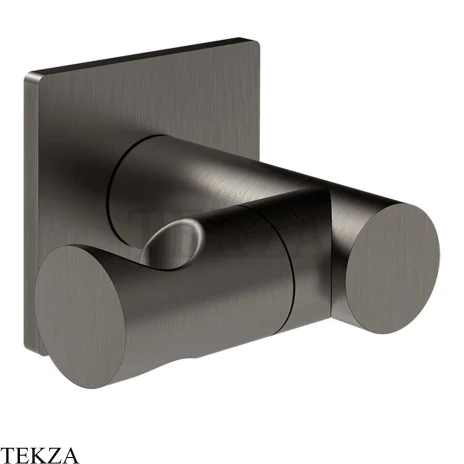 Gessi Incastri Держатель для душевой лейки поворотный 73060-707, black хром Brush