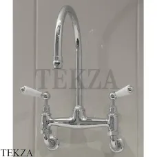 Devon&Devon HERITAGE Смеситель для мойки настенный MARF615CR, хром глянец