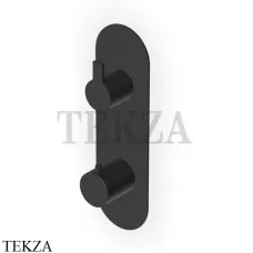 Zucchetti Gill Термостат для душа на планке, 1 поток, внешняя часть ZGL663.N1, черный goffrato