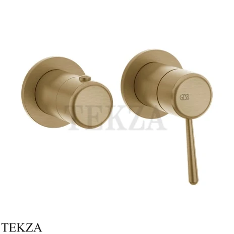 Gessi Goccia Смеситель для душа, 2 потока, внешняя часть 33077-726, Warm Bronze Br. PVD