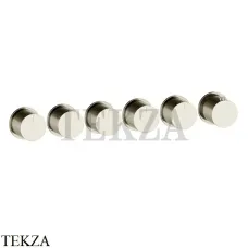 Gessi Habito Bath-shower Термостат на 5 потоков, внешняя часть 63440-720, Nickel PVD