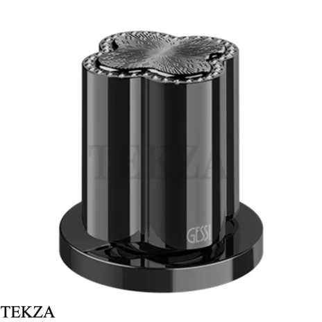 Gessi Ludovica Смеситель-рычаг управления для излива crystals 76300-706, black хром глянец