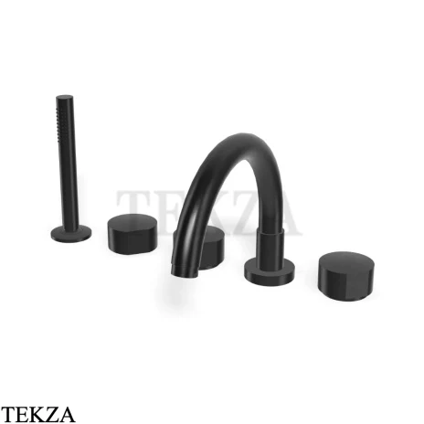 FIMA Carlo Frattini SO Смеситель на борт ванны ( ручки отдельно) F3174CS, brushed black chrome