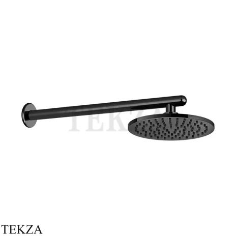 Gessi Goccia Верхняя лейка с кронштейном D20 см 33655-706, Black Metal PVD