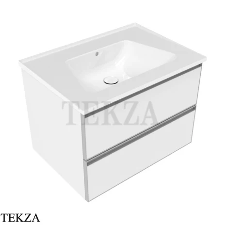 Flaminia Bloom тумба подвесная Cubika без раковины 70×50×50 см, 2 ящика, белый матовый