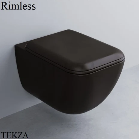 Cielo SHUI Comfort Унитаз подвесной, чаша без ободка rimless, SHCOVSK LV, Lavagna черный матовый