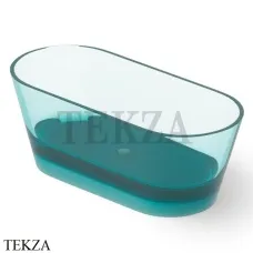 Dea Design Shadow Ванна отдельностоящая овальная 160x70 Glasstech DD8606 1600 R8, Lake Water Blue R8