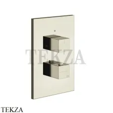 Gessi Rettangolo shower Термостат на 2 выхода, внешняя часть 20184-720, Nickel PVD