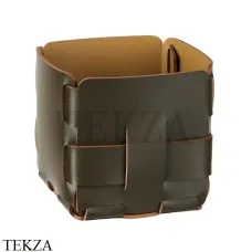 ADJ Bottega Корзина-ёмкость для мелочей 12x12 см 1013.55/40, оливковый/горчичный