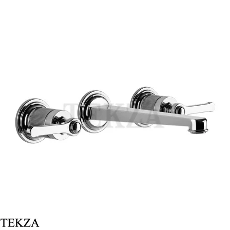 Gessi VENTI20 Смеситель для раковины на 3 отв. средний, внешняя часть 65091-031, хром глянец