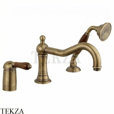 Nicolazzi Cinquanta Смеситель на борт ванны Forest, 3449BZ77, бронза classic