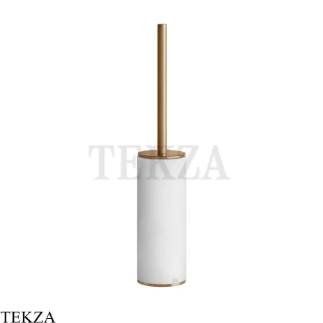 Gessi 316 ACCESSORIES Ёршик напольный, композит белый 54743-726, Warm Steel Brushed PVD