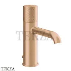 Gessi Habito DIAMANTATO Смеситель для раковины, с донным клапаном 70601-735, Warm Bronze