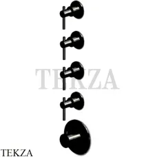 Zucchetti Helm Термостат для душа на 4 потока, внешняя часть ZHL662.XP81, brushed total black PVD