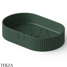 Dea Design Washbasins Раковина настольная 55х35 Solid Surface DD9801 550 11, Dark Green №11