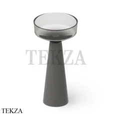 Dea Design Pedestal Basin Раковина напольная Glasstech DD2018 425 R4, Smoky Black R4