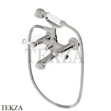 Zucchetti Agora Classic Смеситель для ванны с гарнитуром ZAM254.C8, nickel глянец