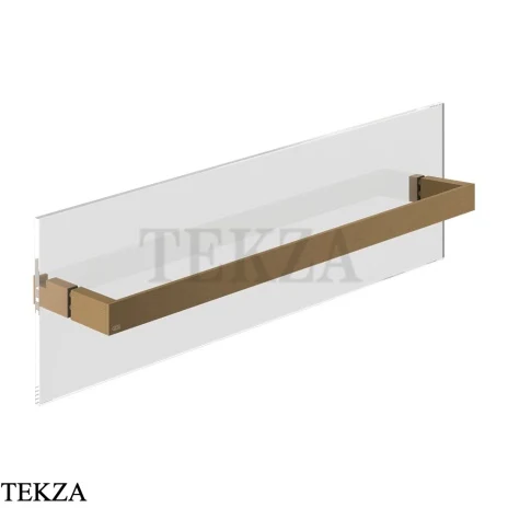 Gessi Rettangolo Полотенцедержатель для крепления на стекло, 60 см 20965-713, Antique Brass