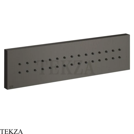Gessi Rettangolo shower BODY JETS Боковая форсунка 32975-707, Black Metal Brushed PVD