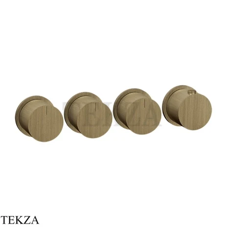 Gessi Habito Bath-shower Термостат на 3 потока, внешняя часть 63436-713, Antique Brass