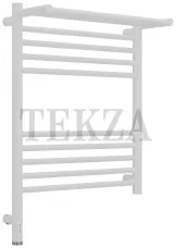 Сунержа Богема 3.1 Полотенцесушитель электрический с полкой 600х500 МЭМ левый 30-6006-6050, Матовый белый