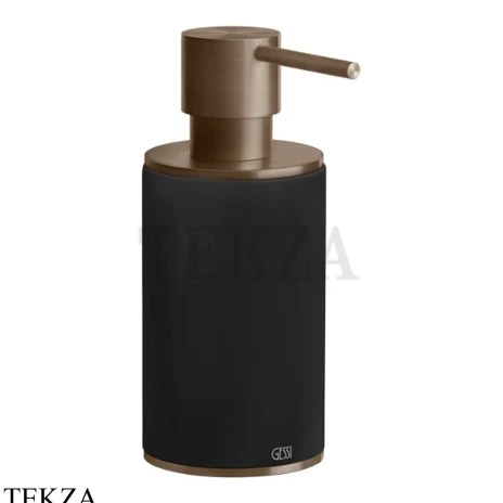Gessi 316 ACCESSORIES Дозатор для жидкого мыла или лосьона, композит черный 54738-761, Coffee Bronze Brushed PVD