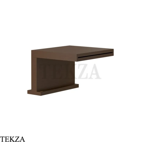 Gessi CASCATA Каскадный излив на борт ванны или подиум 20191-845, Dark Bronze