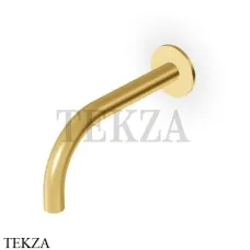 Zucchetti Helm Излив для ванны настенный 17.5 см Z92244.XP41, brushed gold