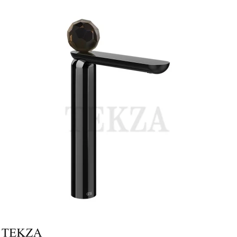 Gessi Perle Смеситель для раковины высокий, без гарнитура 74204-706, black хром глянец