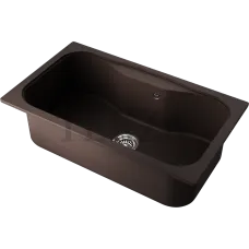Omoikiri Maru 86 Кухонная мойка Tetogranit прямоугольная 4993214 темный шоколад